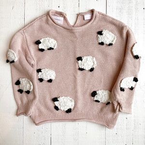Zara sheep sweater size 9-12 months